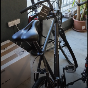 Oferta bicicleta hibrida Casadei all black